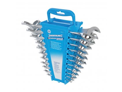 Súprava očkoplochých kľúčov 6 - 22 mm a 1/4 - 7/8", 22 ks Silverline