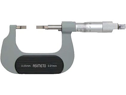 Mikrometer ASIMETO na meranie drážok 0 – 25 mm