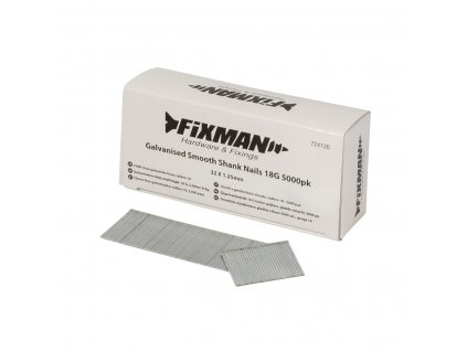 Klinec 32 × 1,25 mm, pozinkovaný, 18G Fixman, súprava 5 000 ks
