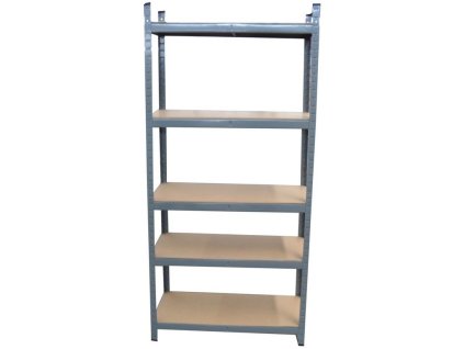 Stojan 900 × 450 × 1800 mm, 5 políc, oceľová pu Zn + MDF doska
