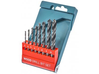 Vrtáky do dreva, súprava 8 ks