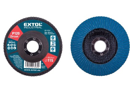 Kotúč lamelový šikmý zirkónový, P120, ? 115 mm