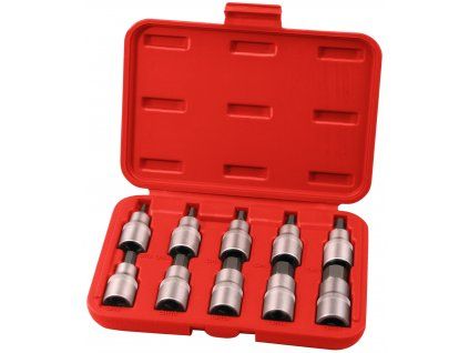 Kľúče nástrčné 1/2" HEX, súprava 10 ks