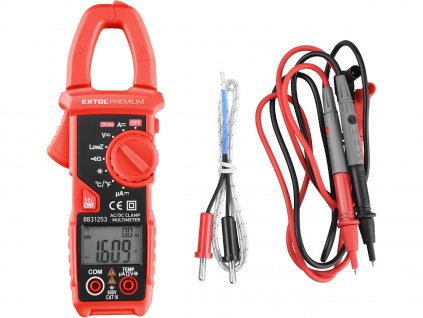 Multimeter digitálny, kliešťový, AC/DC prúd a napätie, True RMS, LowZ, automatická voľba rozsahov