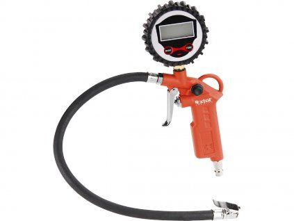 Plnič pneumatík s manometrom, digitálny