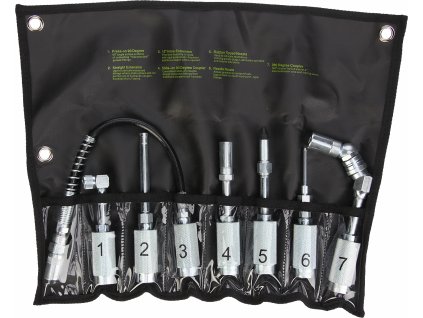 Nadstavce mazacie LAK, súprava 7 ks