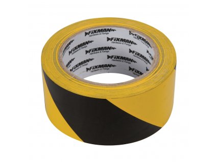 Páska lepiaca výstražná Fixman 50 mm × 33 m, žlto-čierna