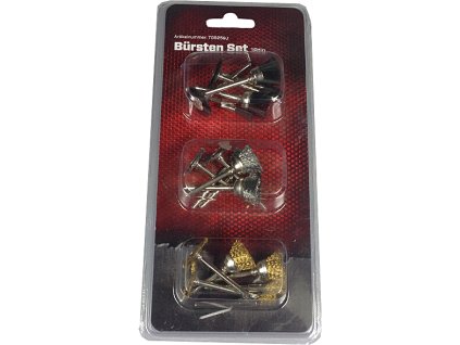 Drôtené kefky, súprava 18 ks