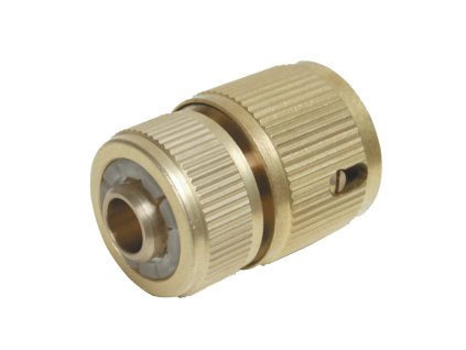 Mosadzná spojka 1/2" - 1/2" s aquastopom Silverline