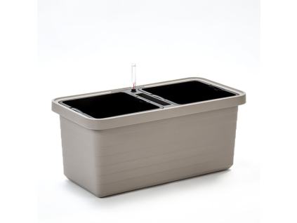 Veľkoobjemový kvetináč Berberis DUO 80 cm - taupe