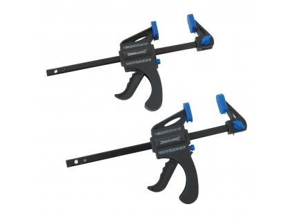 Zvierka jednoručná MINI Silverline 100 mm, súprava 2 ks