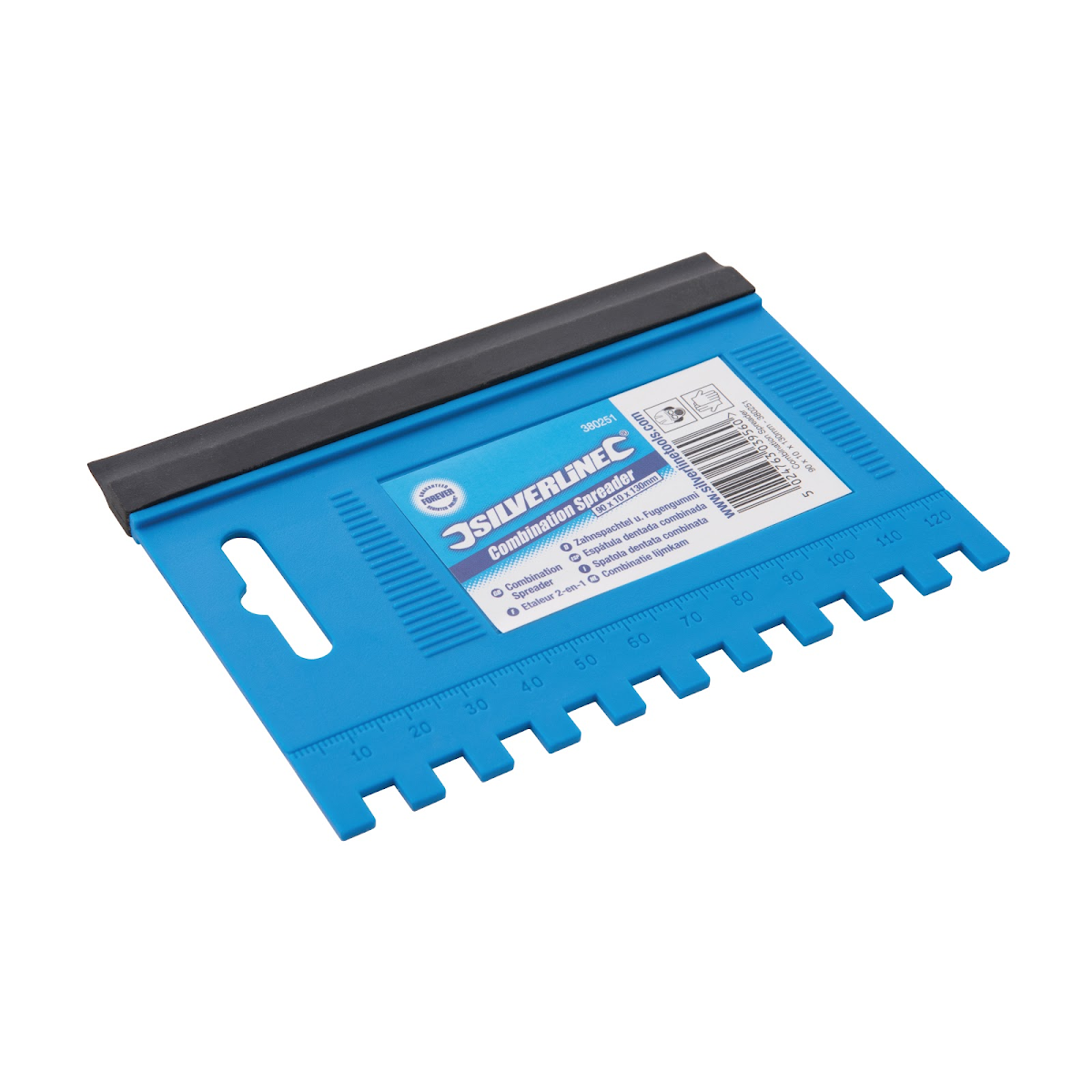 E-shop Kombi stierka 125 × 95 mm - 6 mm zub Silverline 380251