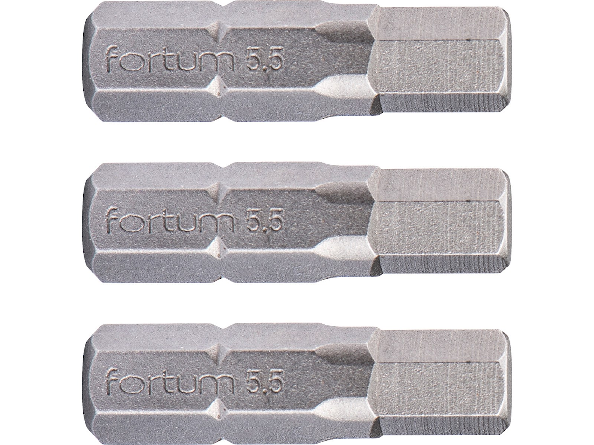 E-shop Fortum Hrot imbus súprava 3 ks, H 5,5 × 25 mm, S2 4741507