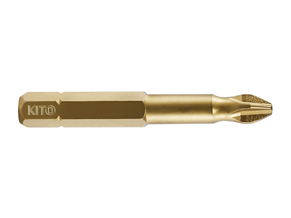 E-shop KITO Hroty, súprava 10 ks, PH 1 × 50 mm, S2/TiN 4821111