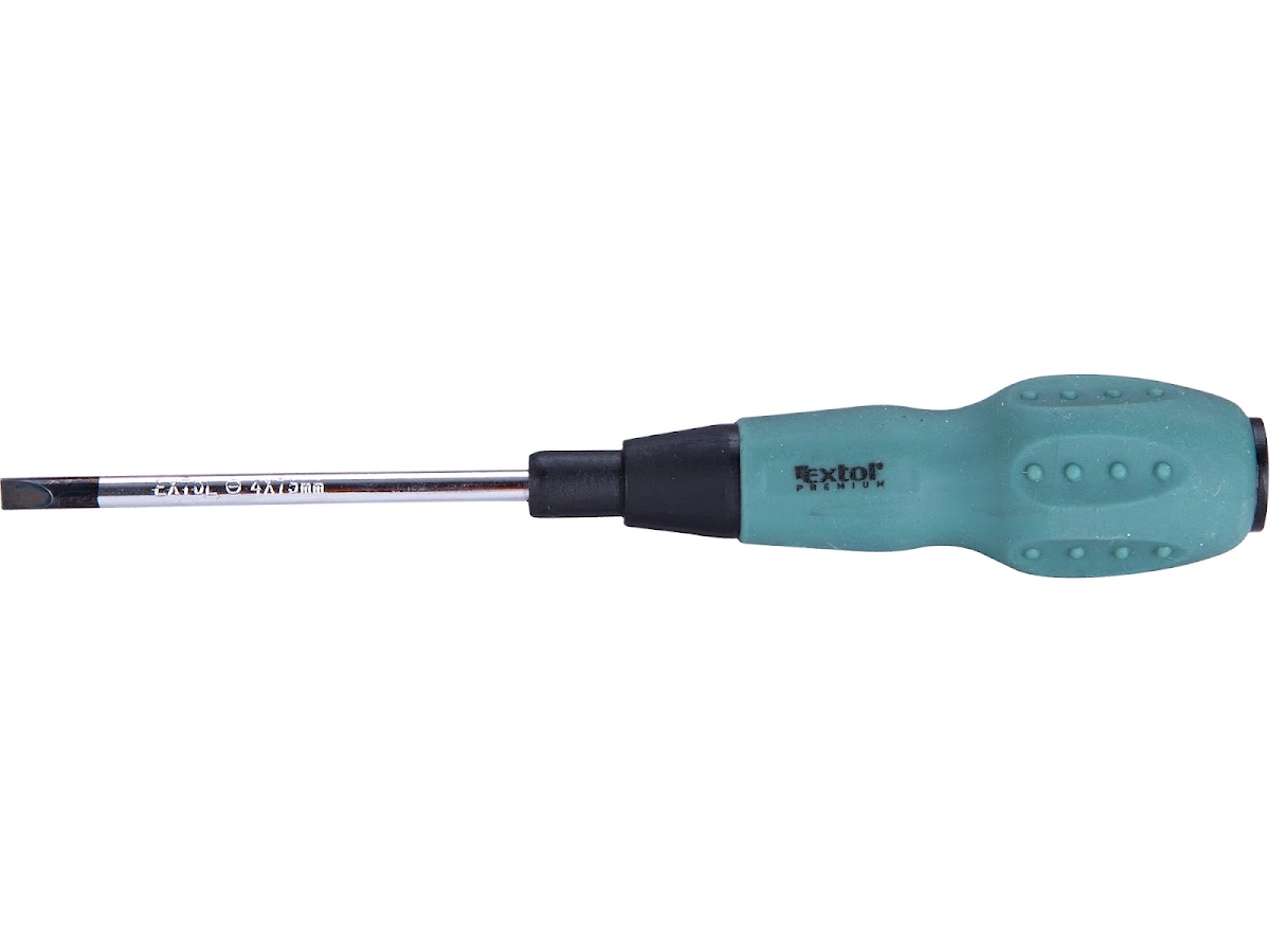 E-shop EXTOL PREMIUM Skrutkovač plochý, (-) 4 × 75 mm, CrV 55011