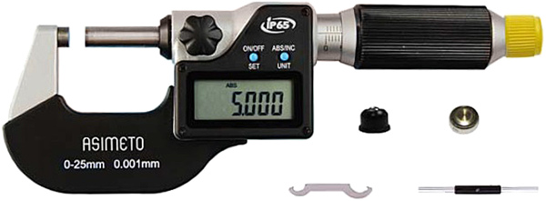 E-shop Mikrometer digitálny ASIMETO s rýchloposuvom 25 – 50 mm 104-02-2