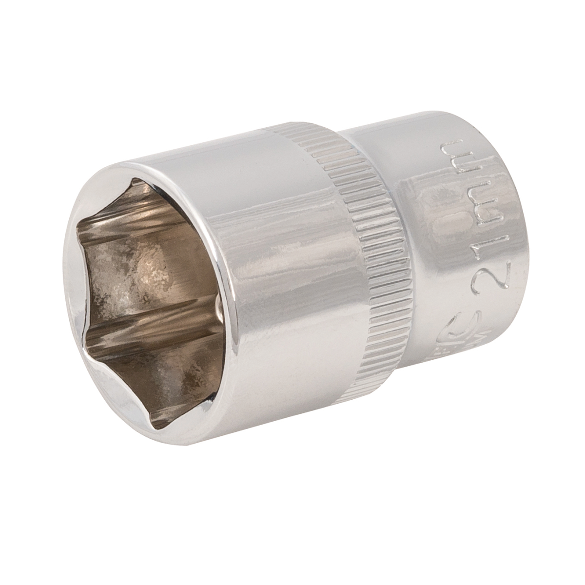 E-shop Kľúč nástrčný krátky Silverline 1/2" HEX, 21 mm 612122