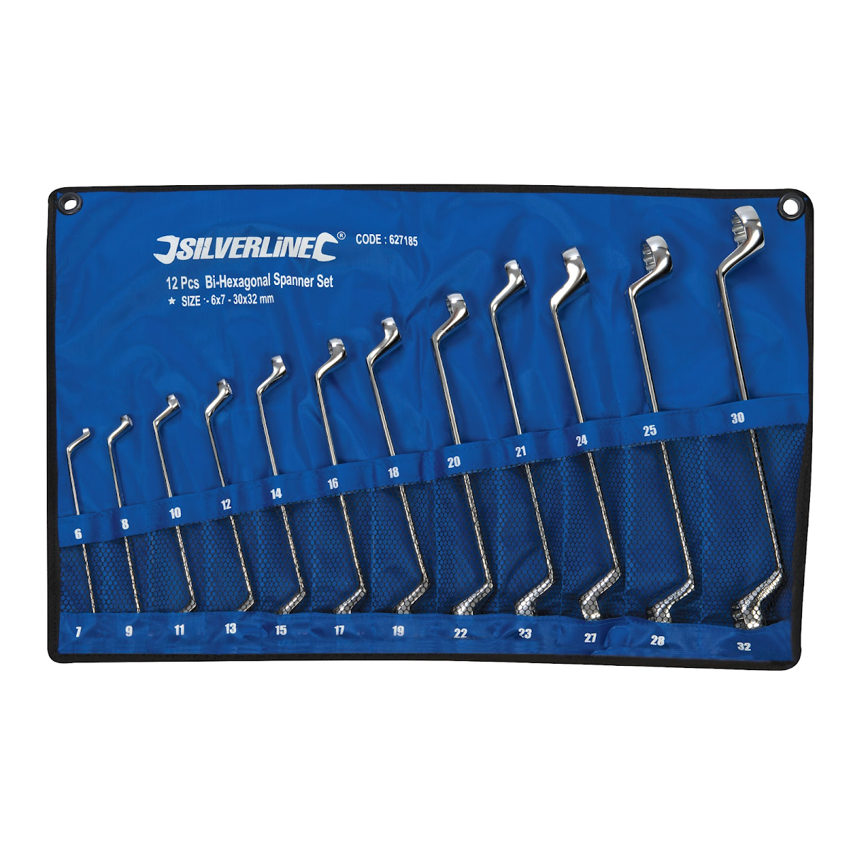 E-shop Súprava očkových kľúčov 6 - 32 mm - 12 ks Silverline 627185