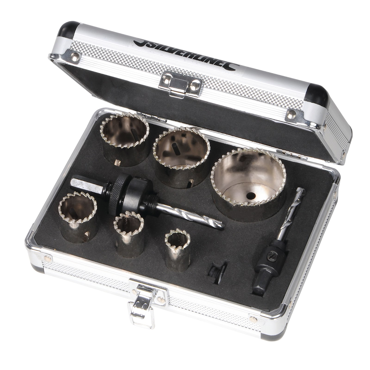 E-shop Korunkové diamantové vrtáky 19 - 57 mm Silverline 868779