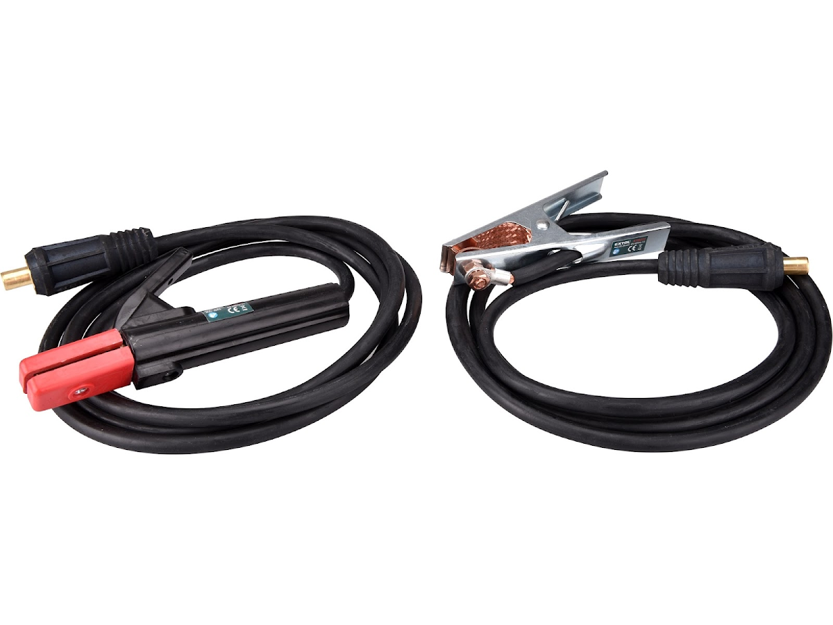 E-shop EXTOL INDUSTRIAL Káble zváracie, sada 2 ks, 16 mm2, 3 m, 35 - 50, kliešte 200A 8798221