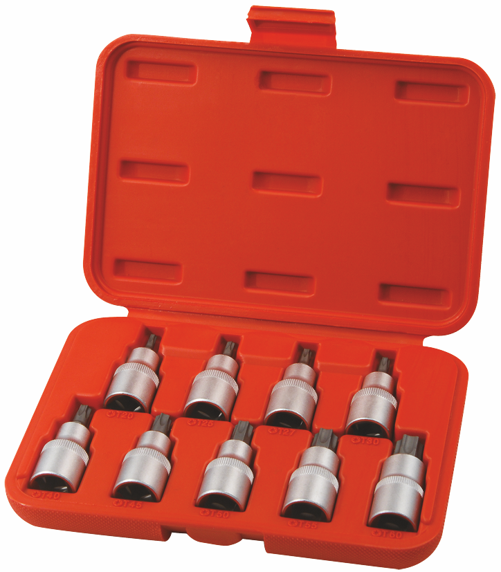 E-shop EXTOL PREMIUM Kľúče nástrčné 1/2" TORX, súprava 9 ks 8818124