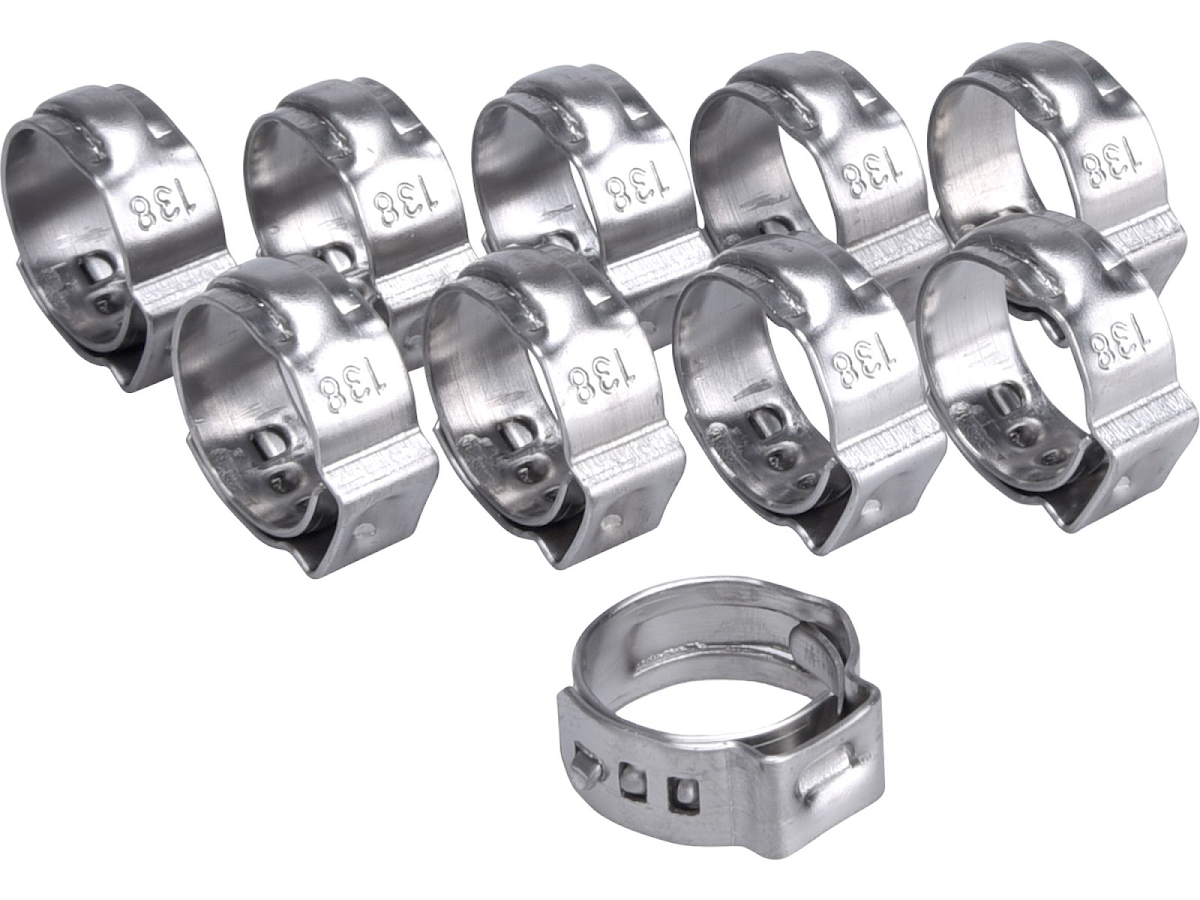 E-shop EXTOL PREMIUM Spona na hadici, 10 ks, 13,8 mm, INOX 8865171