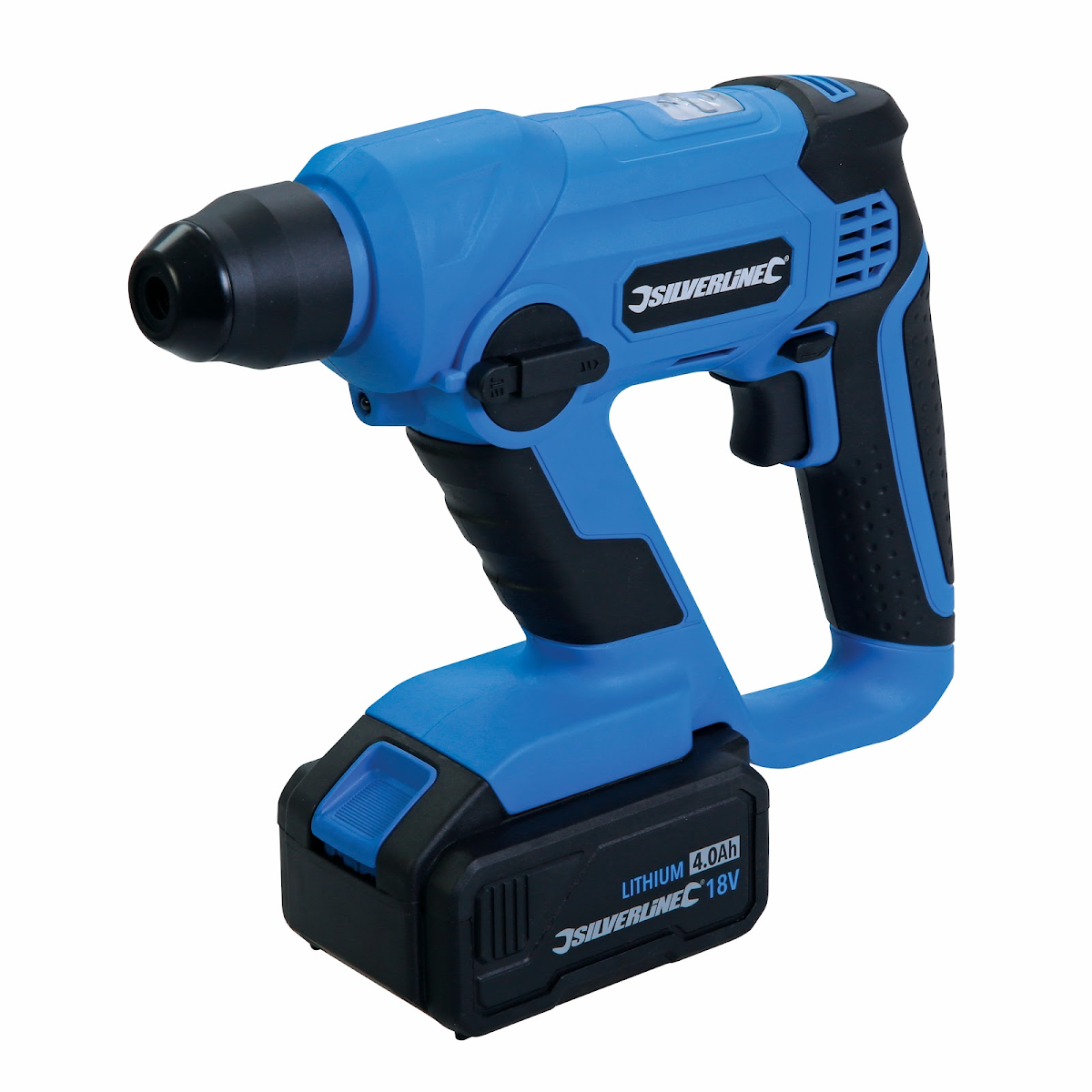 E-shop Aku príklepová vŕtačka SDS plus 18 V/4 Ah Silverline 949611