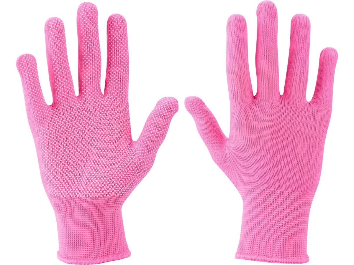 E-shop EXTOL LADY Rukavice z polyesteru s PVC terčíky na dlani, velikost 7" 99719