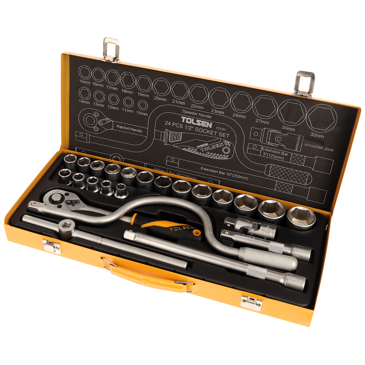 E-shop TOLSEN Gola 1/2", súprava 24 ks 15141
