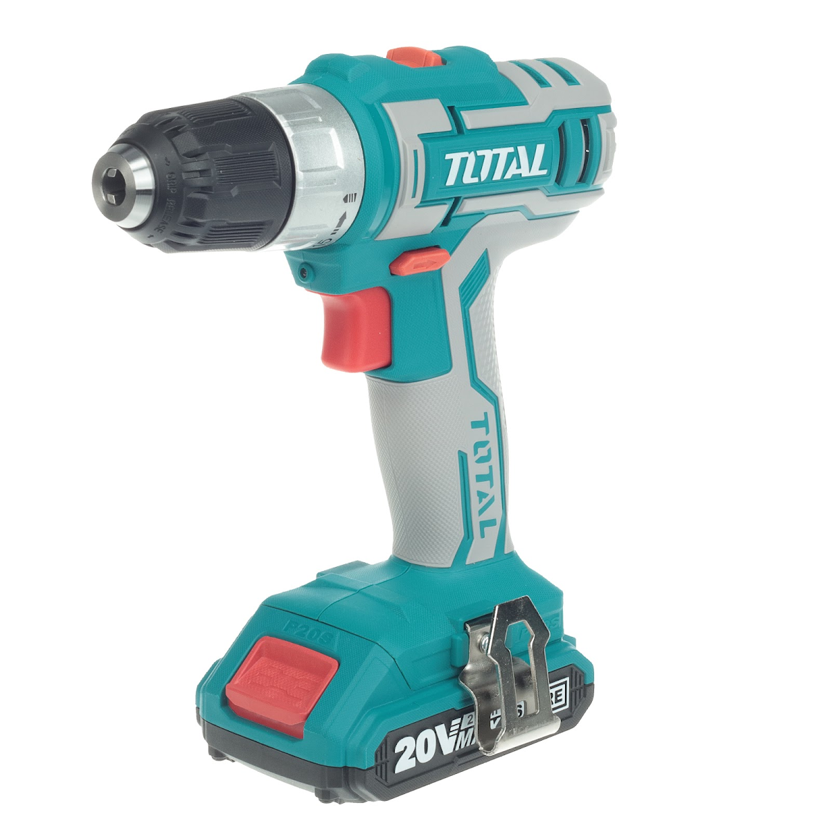 E-shop TOTAL Vrtací šroubovák aku, 20 V Li - ion (2x), 2000 mAh, industrial TDLI2002