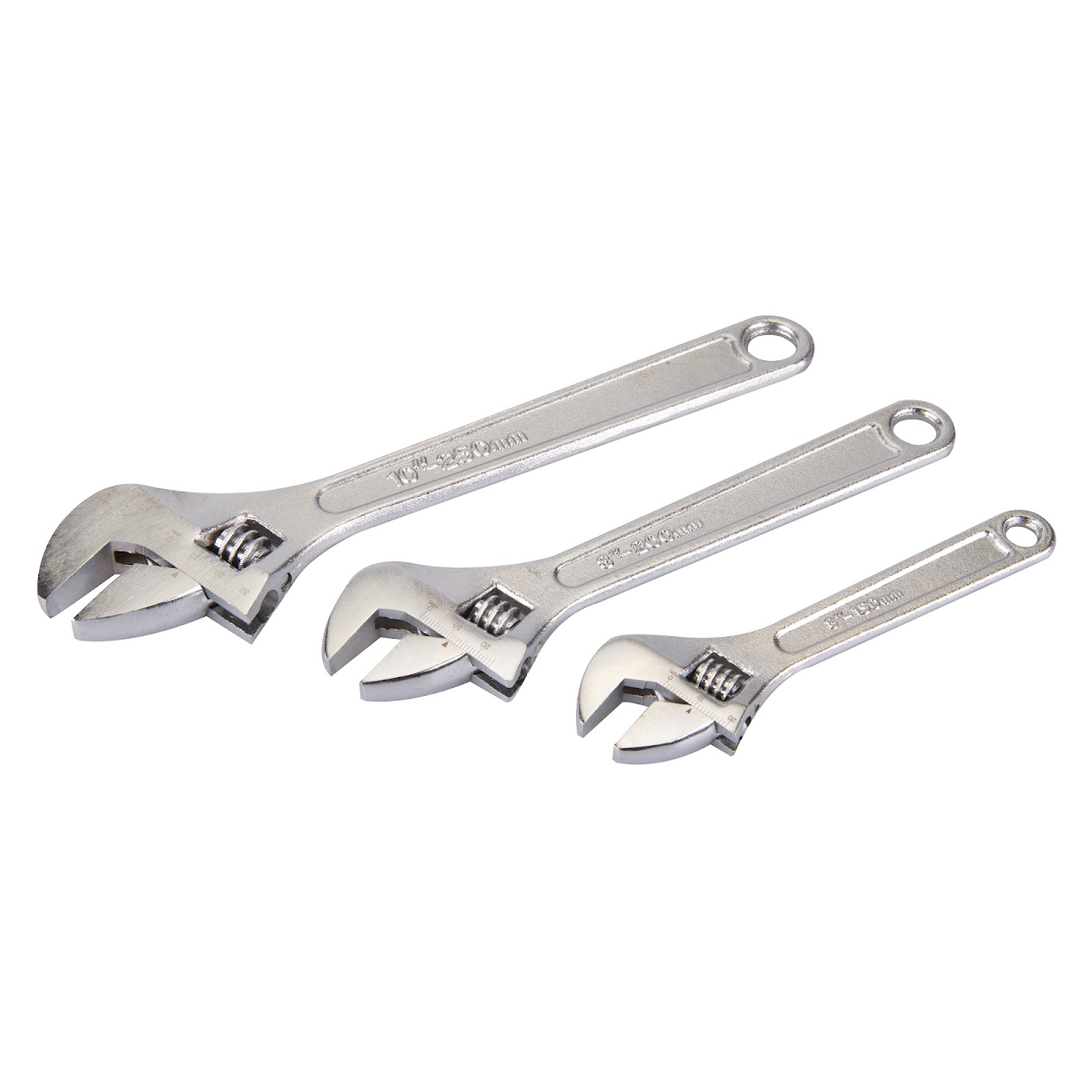 E-shop Nastaviteľné kľúče 3 ks Silverline WR03