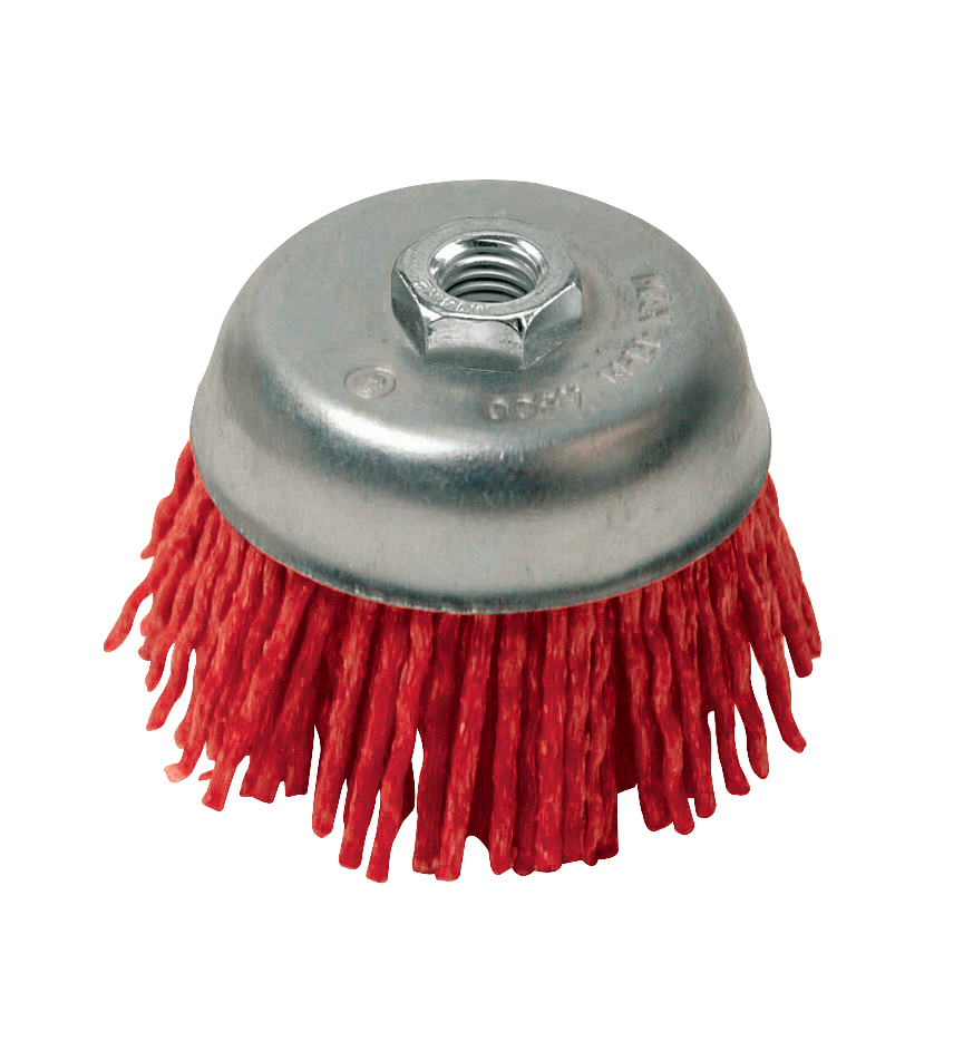 E-shop Črepníková nylonová kefa 75 mm hrubá Silverline 217606