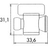 Ventil 1/4" medzisegmentový LOC-LINE