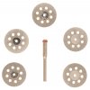 Kotúče diamantové, 5 + 1 ks