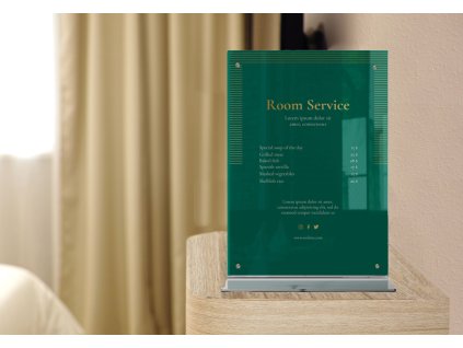 plastový stojanček hotely A5