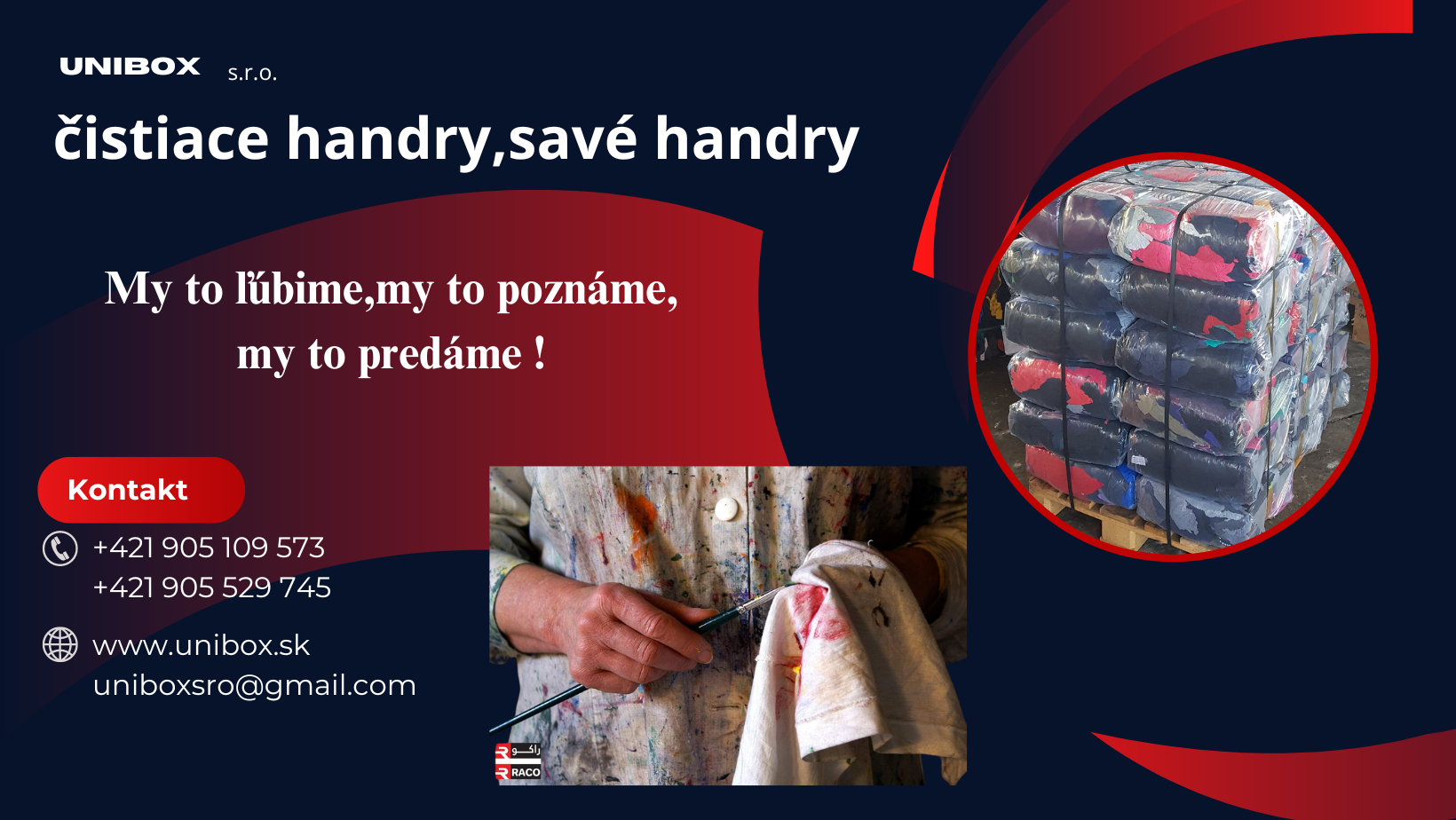 Priemyselné čistiace handry
