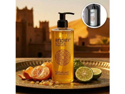 Shampoo und duschgel 300ml ARGAN SOURCE (Pumpspender)