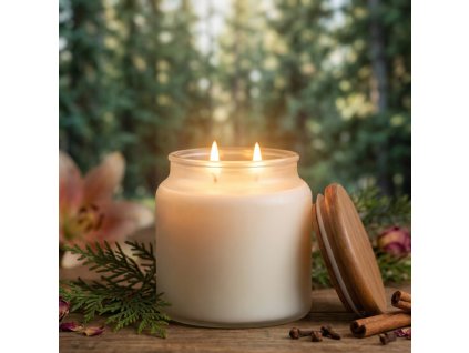 Duftende Sojakerze CEDAR & SPICE (WHITE CEDAR AND SPICE) 16 oz (454 g)