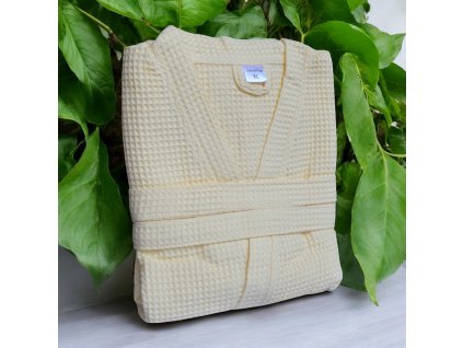 Bademantel WAFLE ECRU (270gr) Größe XL