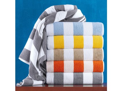 Handtuch 80x180 CABANA - GESTREIFT (530 g) Färbebad VAT