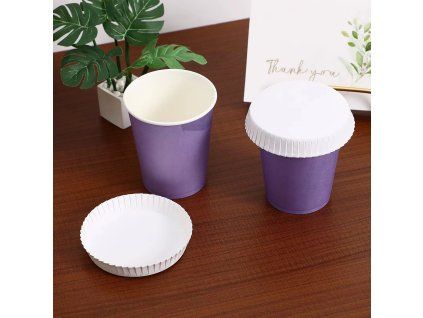 Pappbecherdeckel, 6,5 cm, 50 Stück pro Packung