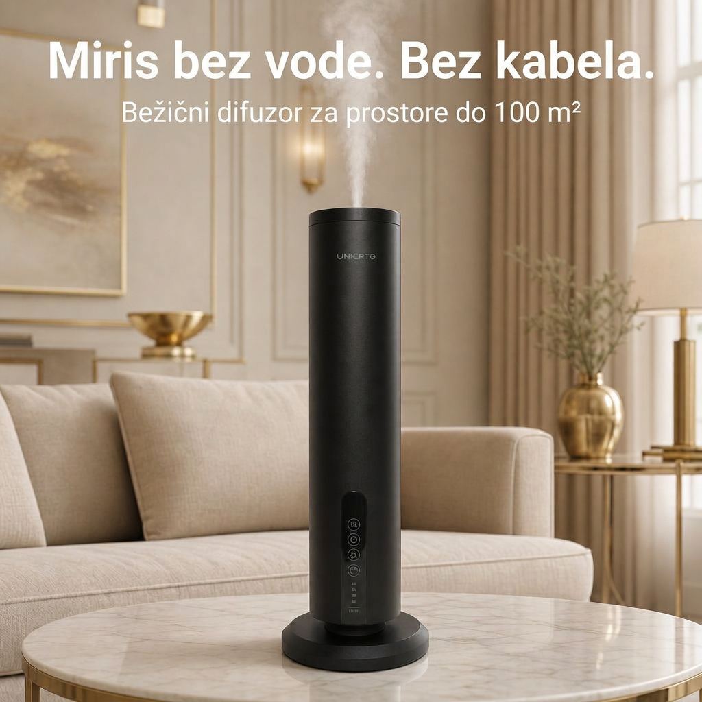 Difuzor UNICATO ROCK A326 crni u dnevnom boravku