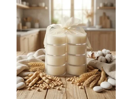NATURAL - bez mirisa, čajne svijeće MINI 8 kom
