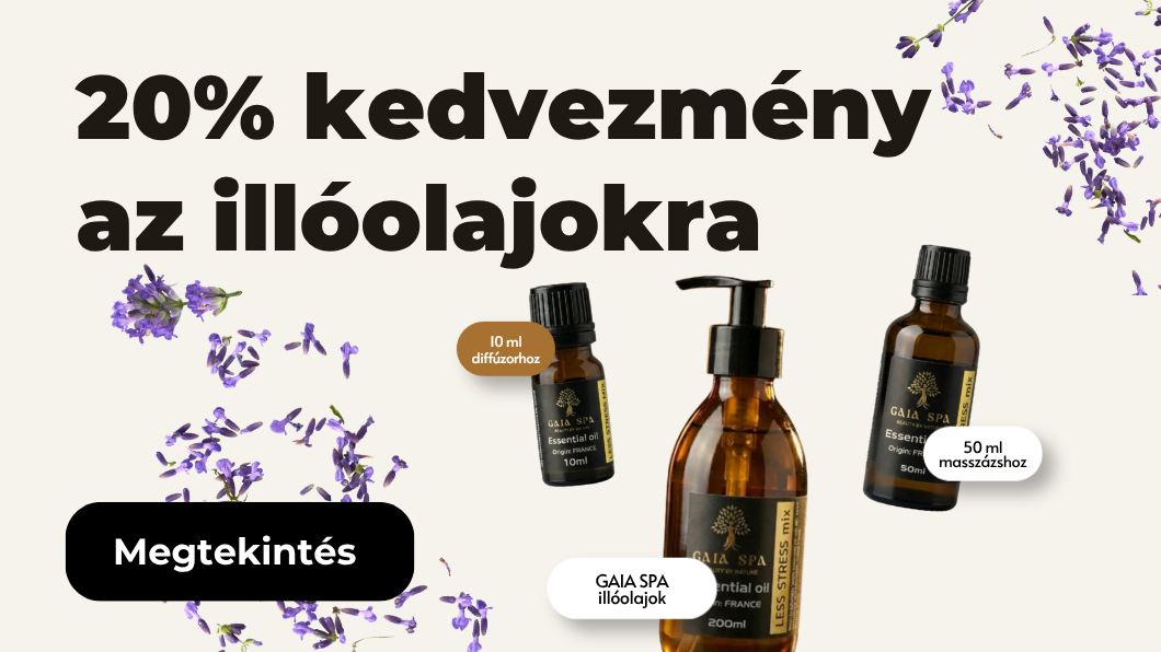 20% kedvezmény az illóolajokra