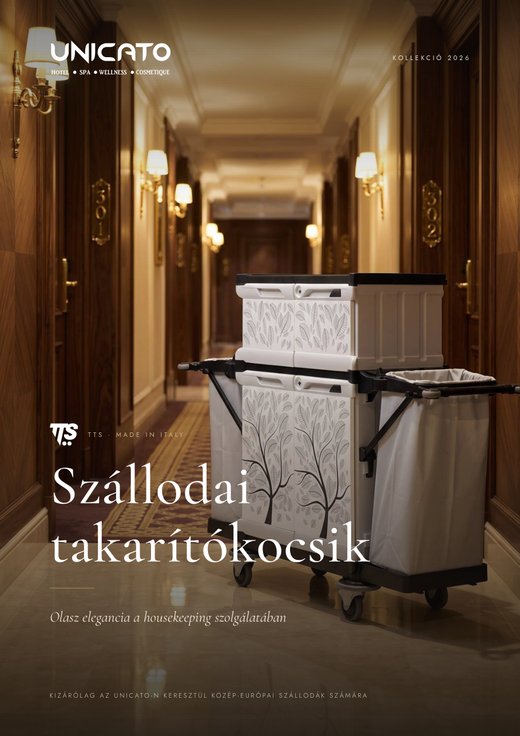 TTS szállodai takarítókocsik katalógus 2026