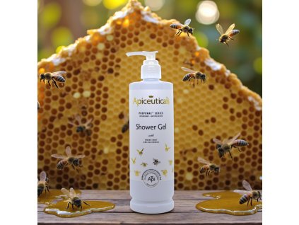 Üres utántöltő adagoló 380ml, tusfürdő APICEUTICALS