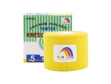 Szalag sárga 5cm x 5m Kinesio tape classic - TEMTEX