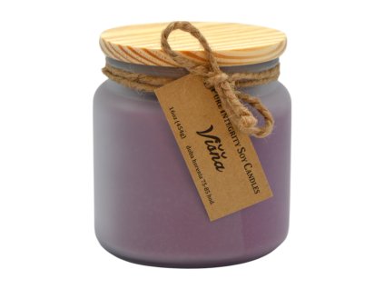 Candela profumata alla soia alla ciliegia nera (BLACK CHERRY), 16 oz (454 g)