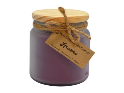 Candela profumata alla soia GRAPE 16 oz (454 g)