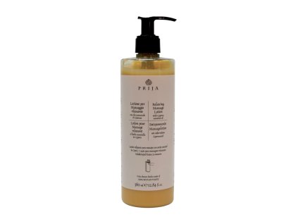 Crema corpo rilassante da massaggio 380 ml PRIJA (con erogatore a pompa)